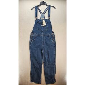LEVI'S PREMIUM VINTAGE BIB JEAN OVERALL WOMEN'S LARGE BLUE RETRO WORKWEAR NWT